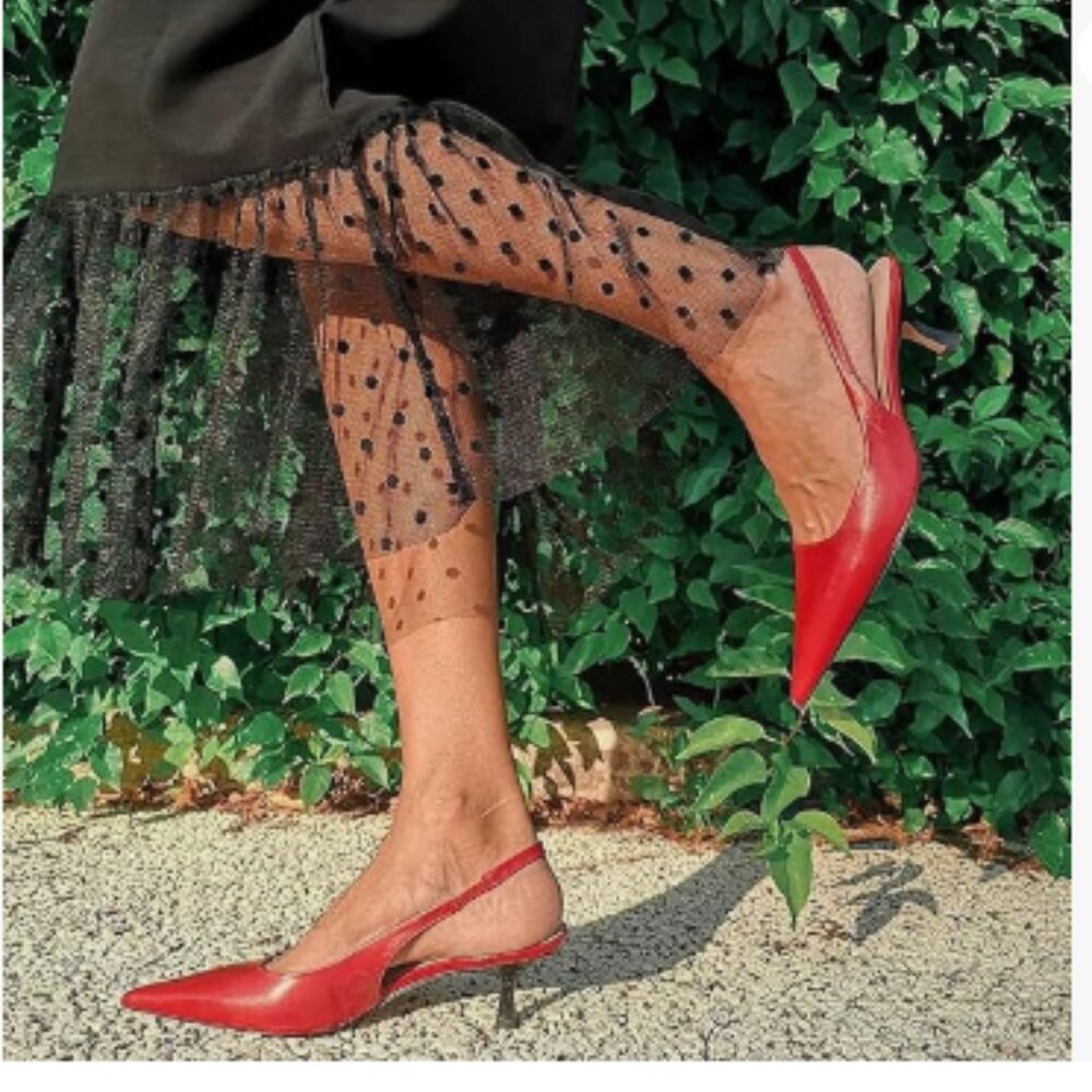 FSJ Red Slingback Heels